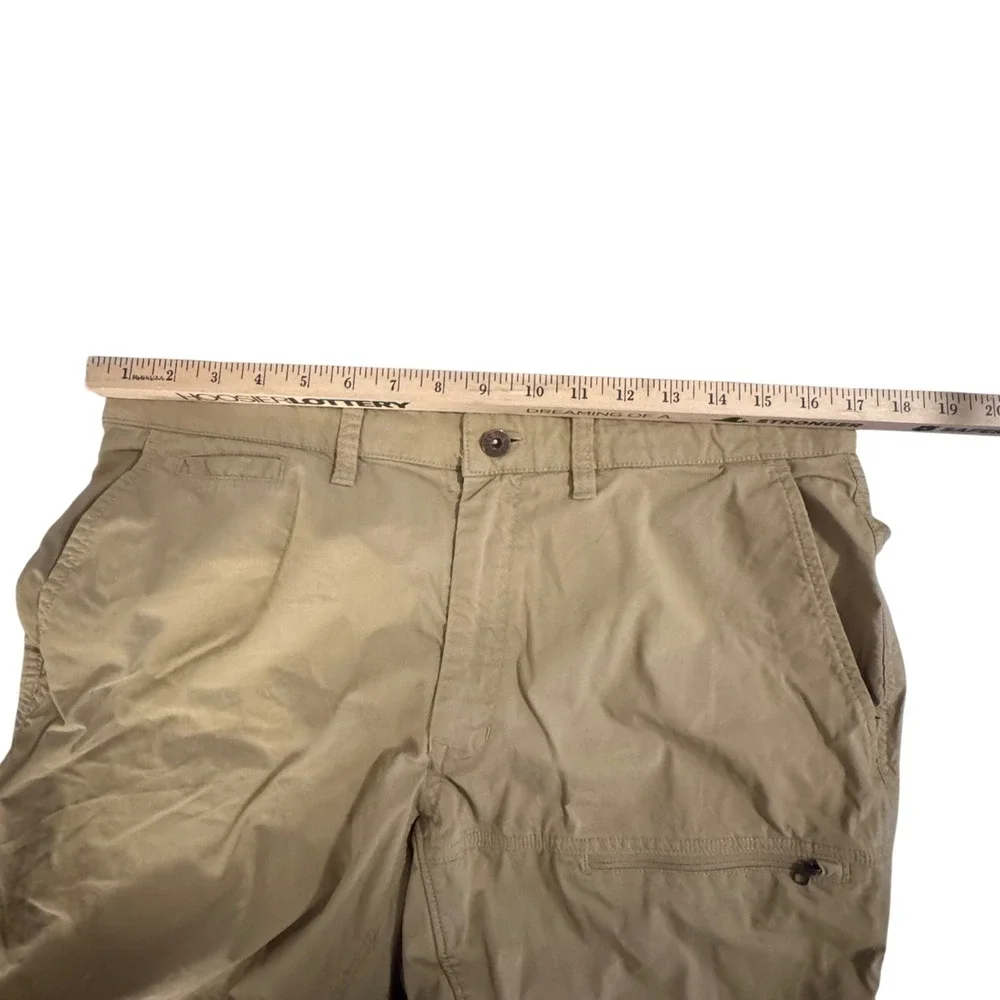 The North Face Horizon Utility Shorts Cotton Nylon Tan Khaki Mens 34 Casual‎